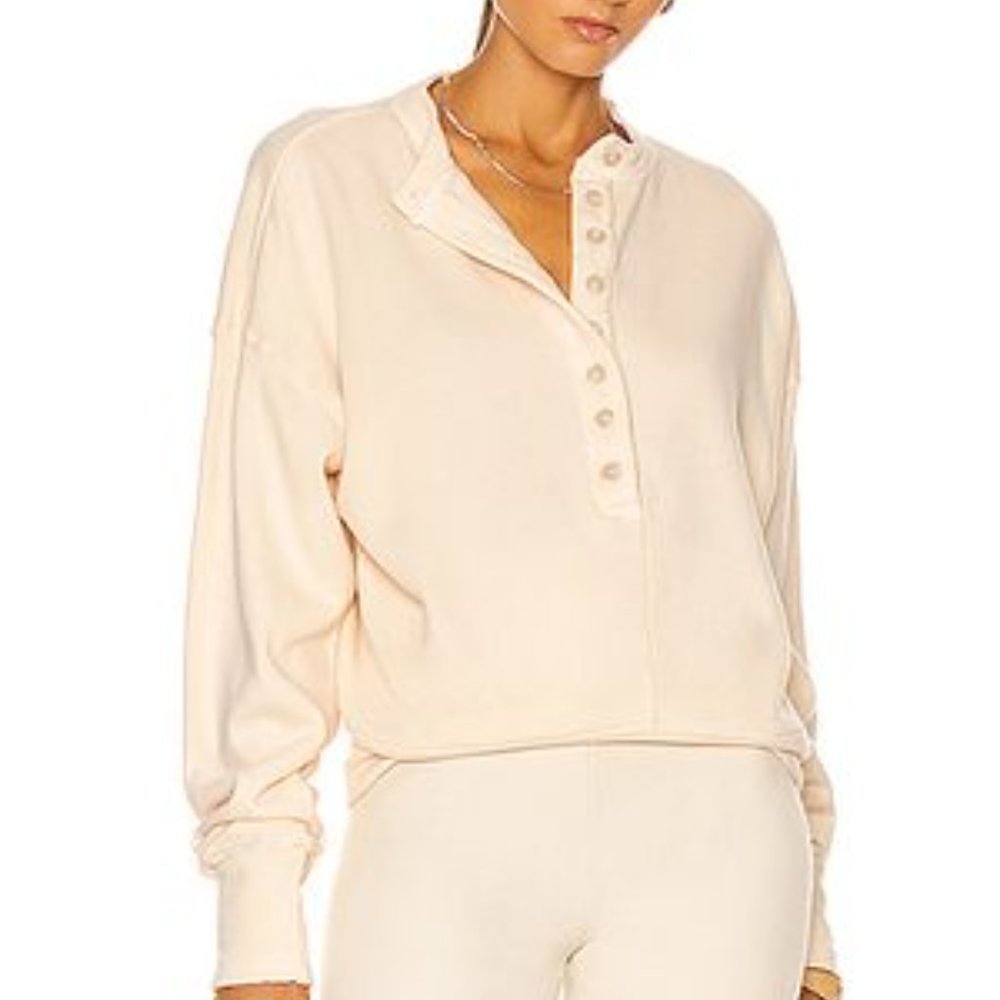 Cora Henley Sweatshirt in Twilight size Medium